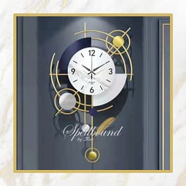 Axial Design Metal Wall Art Clock