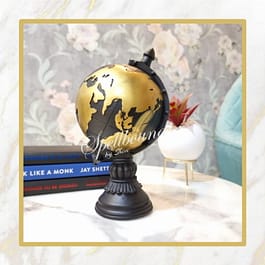 Black & Gold Globe Showpiece