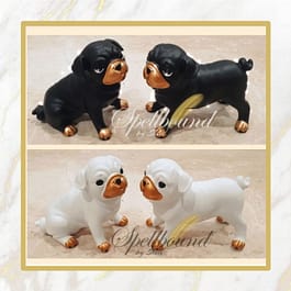 Pug Dog Pair Figurines
