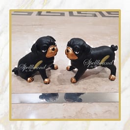 Pug Dog Pair Figurines